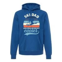 Funny Vintage Ski Dad Skiing Gift Skiing Dad Retro Funny Gift Premium Hoodie