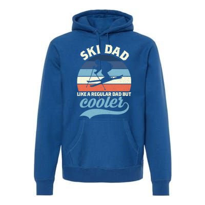 Funny Vintage Ski Dad Skiing Gift Skiing Dad Retro Funny Gift Premium Hoodie