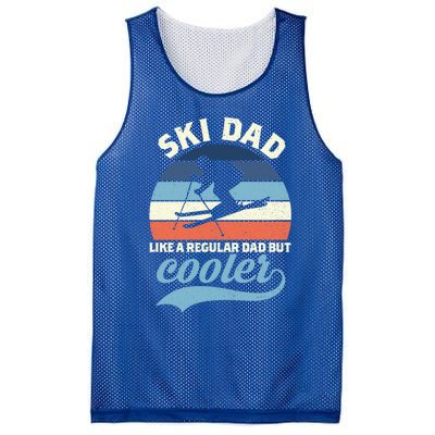 Funny Vintage Ski Dad Skiing Gift Skiing Dad Retro Funny Gift Mesh Reversible Basketball Jersey Tank