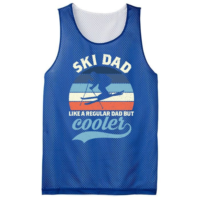 Funny Vintage Ski Dad Skiing Gift Skiing Dad Retro Funny Gift Mesh Reversible Basketball Jersey Tank