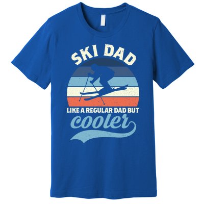 Funny Vintage Ski Dad Skiing Gift Skiing Dad Retro Funny Gift Premium T-Shirt