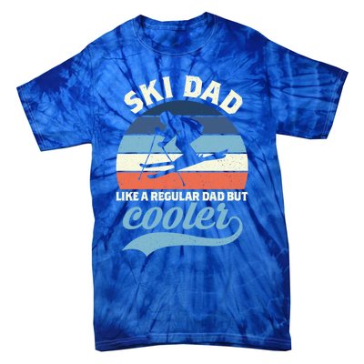 Funny Vintage Ski Dad Skiing Gift Skiing Dad Retro Funny Gift Tie-Dye T-Shirt