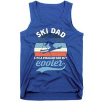 Funny Vintage Ski Dad Skiing Gift Skiing Dad Retro Funny Gift Tank Top