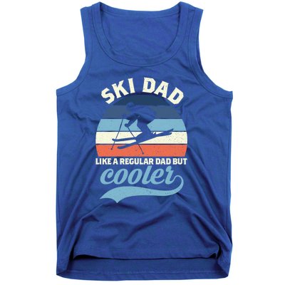 Funny Vintage Ski Dad Skiing Gift Skiing Dad Retro Funny Gift Tank Top