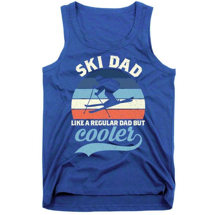 Funny Vintage Ski Dad Skiing Gift Skiing Dad Retro Funny Gift Tank Top