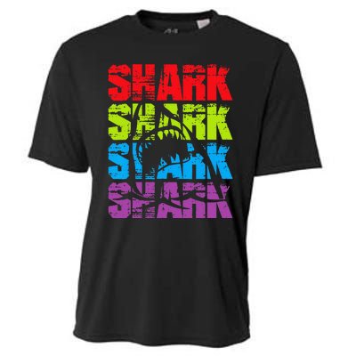 Funny Vintage Shark Design For Basking Goblin Shark Lovers Cooling Performance Crew T-Shirt