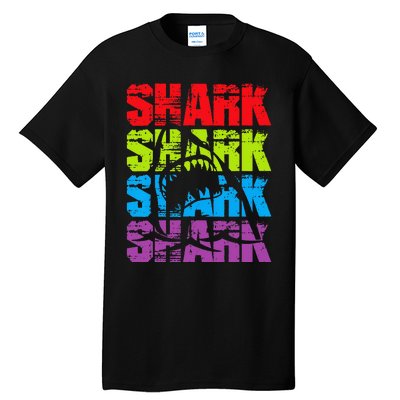 Funny Vintage Shark Design For Basking Goblin Shark Lovers Tall T-Shirt