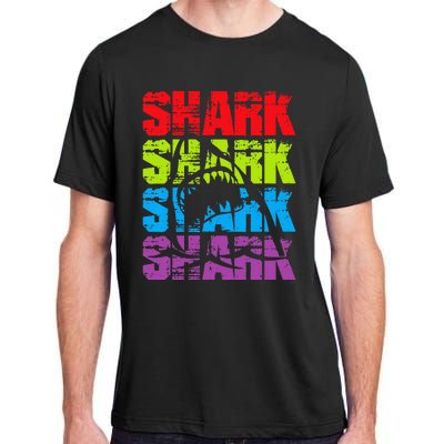 Funny Vintage Shark Design For Basking Goblin Shark Lovers Adult ChromaSoft Performance T-Shirt