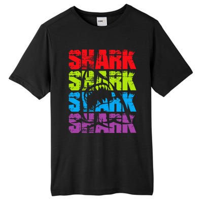 Funny Vintage Shark Design For Basking Goblin Shark Lovers Tall Fusion ChromaSoft Performance T-Shirt