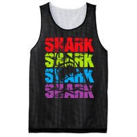 Funny Vintage Shark Design For Basking Goblin Shark Lovers Mesh Reversible Basketball Jersey Tank