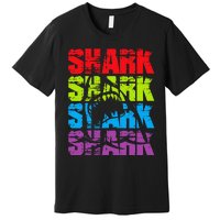 Funny Vintage Shark Design For Basking Goblin Shark Lovers Premium T-Shirt