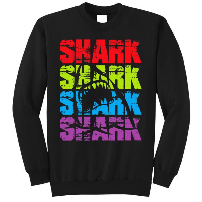 Funny Vintage Shark Design For Basking Goblin Shark Lovers Tall Sweatshirt