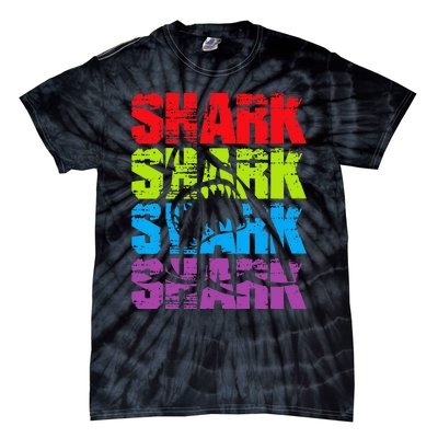 Funny Vintage Shark Design For Basking Goblin Shark Lovers Tie-Dye T-Shirt