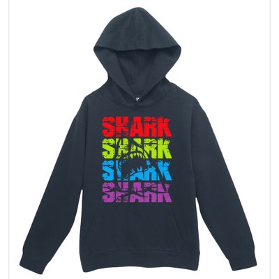 Funny Vintage Shark Design For Basking Goblin Shark Lovers Urban Pullover Hoodie