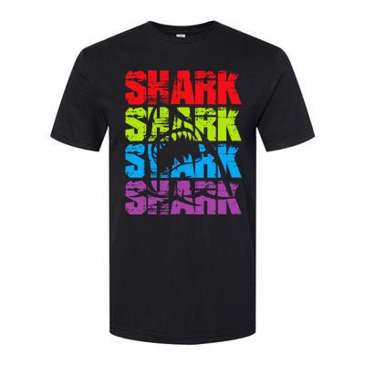 Funny Vintage Shark Design For Basking Goblin Shark Lovers Softstyle CVC T-Shirt