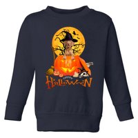 Funny Vizsla Spooky Halloween Toddler Sweatshirt