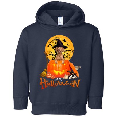 Funny Vizsla Spooky Halloween Toddler Hoodie