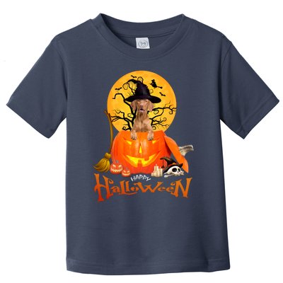 Funny Vizsla Spooky Halloween Toddler T-Shirt