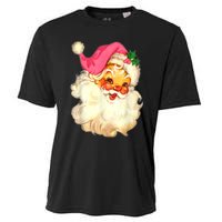 Funny Vintage Santa Claus Christmas Design Cooling Performance Crew T-Shirt