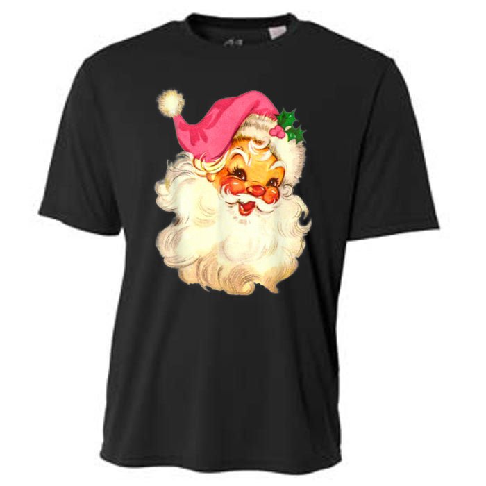 Funny Vintage Santa Claus Christmas Design Cooling Performance Crew T-Shirt