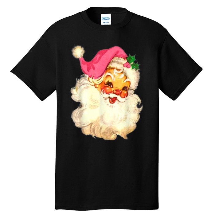 Funny Vintage Santa Claus Christmas Design Tall T-Shirt