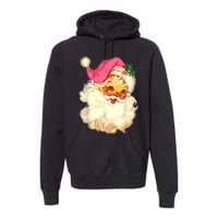 Funny Vintage Santa Claus Christmas Design Premium Hoodie