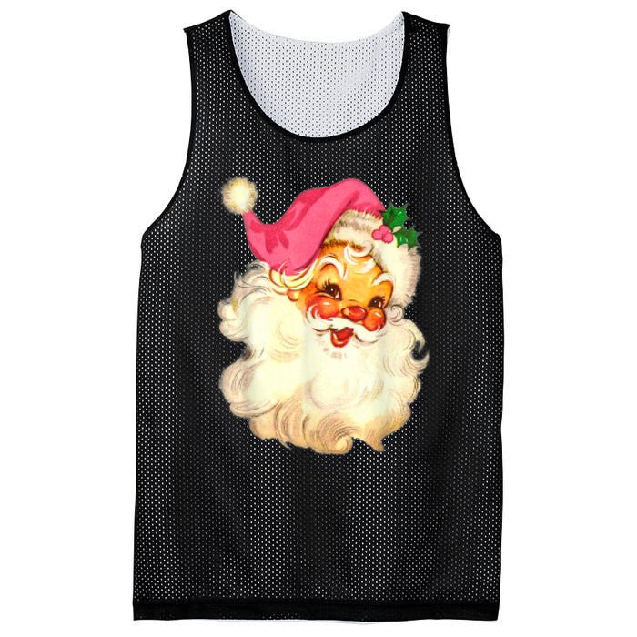 Funny Vintage Santa Claus Christmas Design Mesh Reversible Basketball Jersey Tank