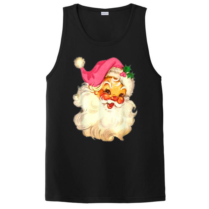 Funny Vintage Santa Claus Christmas Design PosiCharge Competitor Tank