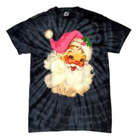 Funny Vintage Santa Claus Christmas Design Tie-Dye T-Shirt