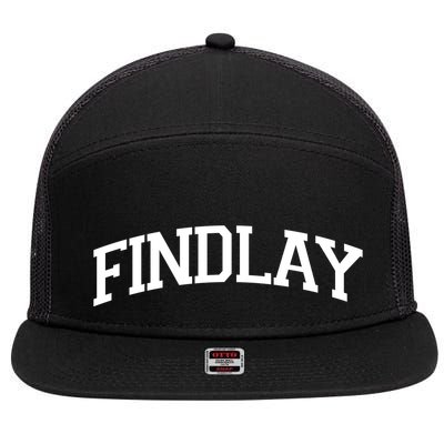 Findlay Varsity Style Logo 7 Panel Mesh Trucker Snapback Hat