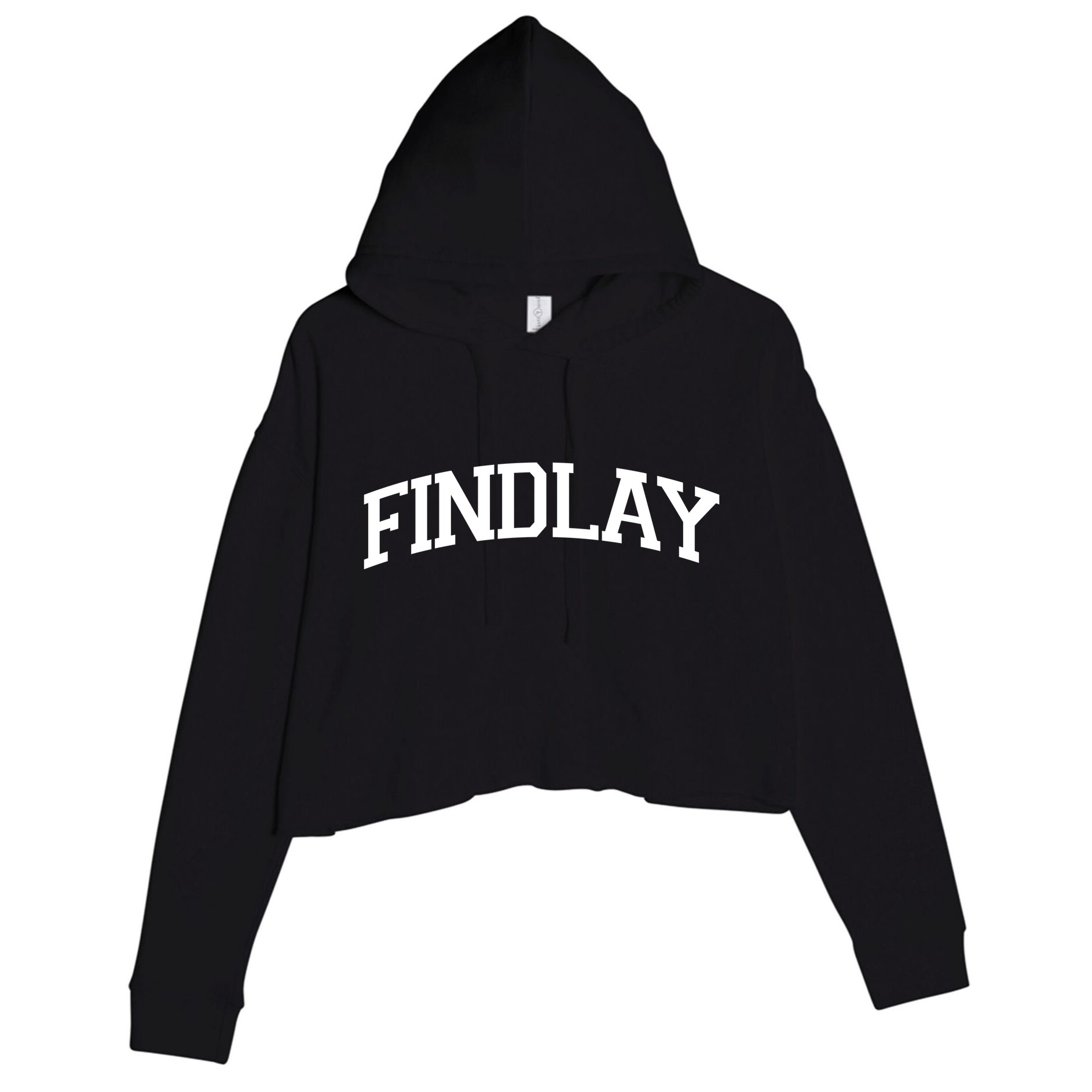 Findlay Varsity Style Logo Crop Fleece Hoodie