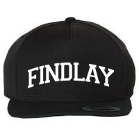 Findlay Varsity Style Logo Wool Snapback Cap