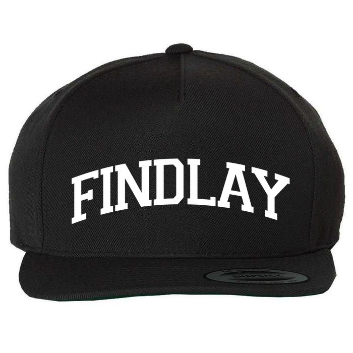 Findlay Varsity Style Logo Wool Snapback Cap