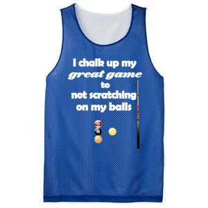 Funny Vulgar Scratching Balls Scratch Pool Billiards Pun Great Gift Mesh Reversible Basketball Jersey Tank