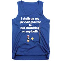 Funny Vulgar Scratching Balls Scratch Pool Billiards Pun Great Gift Tank Top