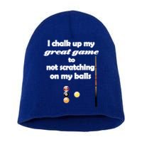 Funny Vulgar Scratching Balls Scratch Pool Billiards Pun Great Gift Short Acrylic Beanie