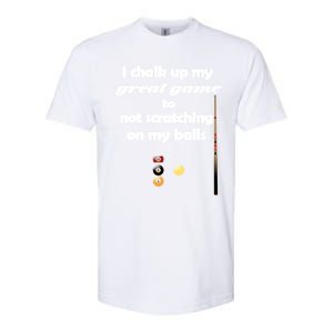 Funny Vulgar Scratching Balls Scratch Pool Billiards Pun Great Gift Softstyle CVC T-Shirt