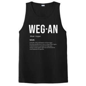 Funny Vegan Saying Quote Veganism Gift Wegan Definition Meaningful Gift PosiCharge Competitor Tank