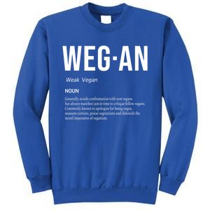 Funny Vegan Saying Quote Veganism Gift Wegan Definition Meaningful Gift Sweatshirt