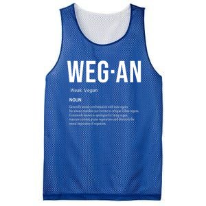 Funny Vegan Saying Quote Veganism Gift Wegan Definition Meaningful Gift Mesh Reversible Basketball Jersey Tank