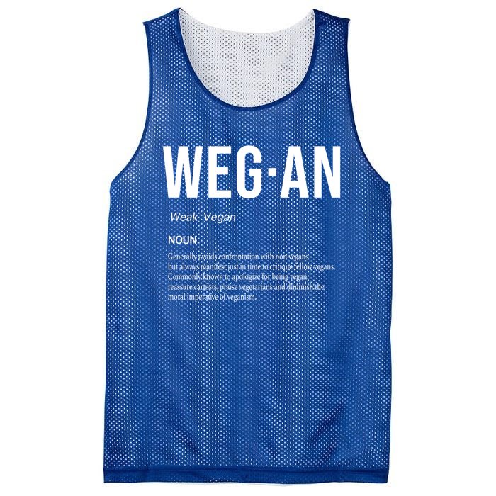 Funny Vegan Saying Quote Veganism Gift Wegan Definition Meaningful Gift Mesh Reversible Basketball Jersey Tank