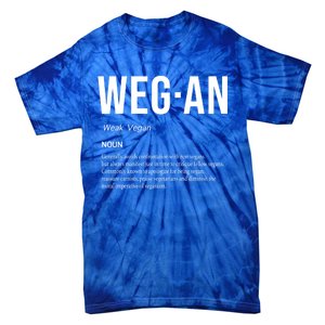 Funny Vegan Saying Quote Veganism Gift Wegan Definition Meaningful Gift Tie-Dye T-Shirt