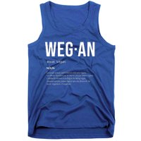 Funny Vegan Saying Quote Veganism Gift Wegan Definition Meaningful Gift Tank Top