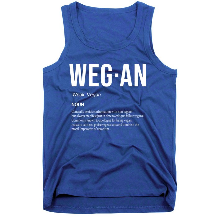 Funny Vegan Saying Quote Veganism Gift Wegan Definition Meaningful Gift Tank Top