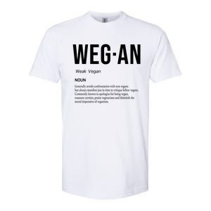 Funny Vegan Saying Quote Veganism Gift Wegan Definition Meaningful Gift Softstyle CVC T-Shirt