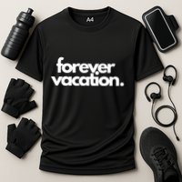 Forever Vacation Summer Break Cooling Performance Crew T-Shirt