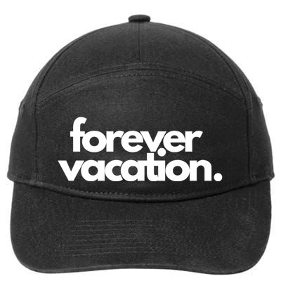 Forever Vacation Summer Break 7-Panel Snapback Hat