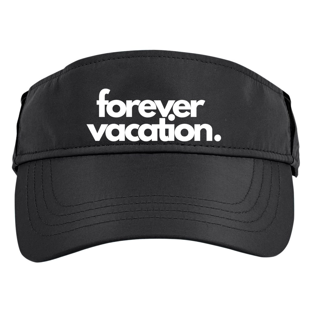 Forever Vacation Summer Break Adult Drive Performance Visor
