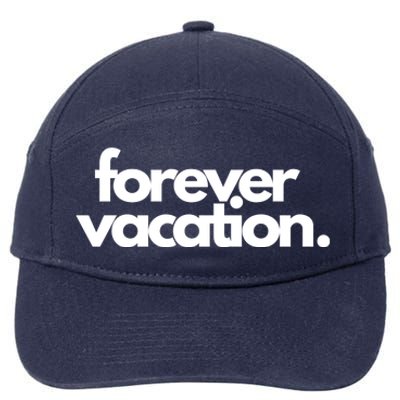 Forever Vacation Summer Break 7-Panel Snapback Hat