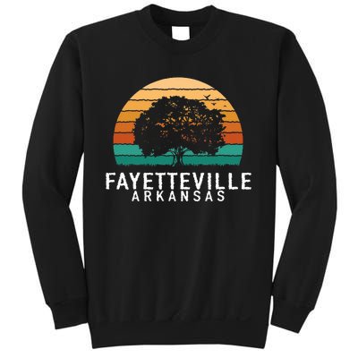 Fayetteville Vintage Sunset Arkansas Souvenir Sweatshirt